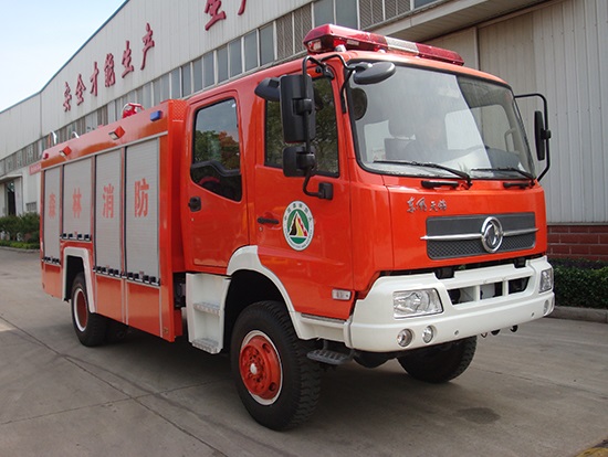 東風(fēng)天錦四驅(qū)越野水罐消防車