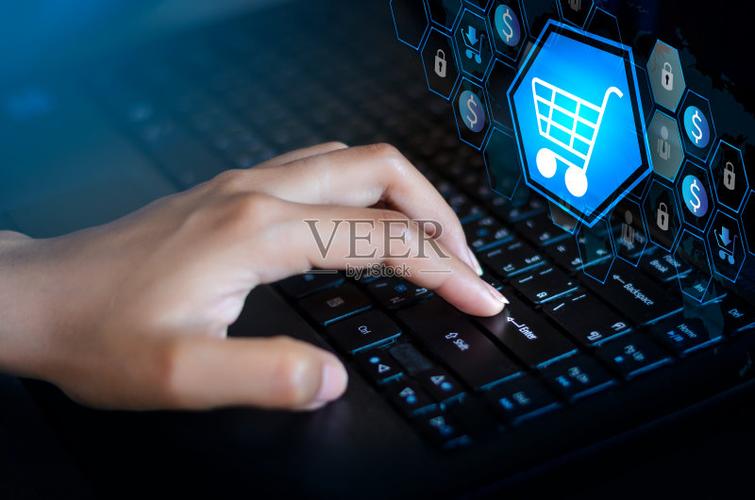 关键锁安全系统抽象技术世界数字互联网上的购物订单交易